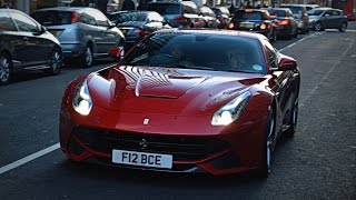 Bernie Ecclestone cruising on Sloane street in his Ferrari F12 [upl. by Naoj]