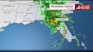 RADAR Track Hurricane Helene as it approaches Florida [upl. by Mathia]