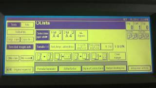 TUTORIAL COPIADORA RICOH AFICIO 3030 PANEL DE CONFIGURACION [upl. by Meela577]