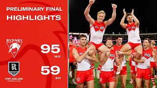 SWANS SURGE INTO THE GRAND FINAL  Preliminary Final Match Highlights [upl. by Bethany]