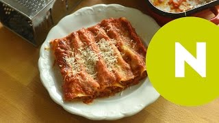 Spenótosricottás cannelloni  Nosalty [upl. by Leafar]