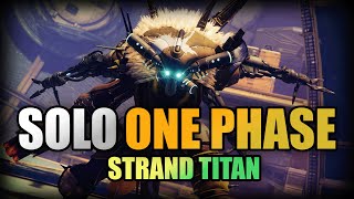 Solo One Phase Avarokk  Grasp of Avarice Dungeon  Strand Titan [upl. by Meeker]