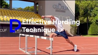 Effective Hurdling Technique Driving across the hurdle [upl. by Theis]