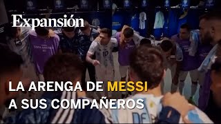 La emotiva arenga de Lionel Messi antes de la final de la Copa América 2021 [upl. by Asyen]