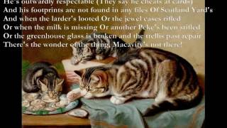 Macavity T S ELIOT poem set to music [upl. by Anilat994]