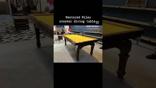 Restored Riley snooker dining table oak snookertable wood restoration woodworking pooltable [upl. by Lesde849]