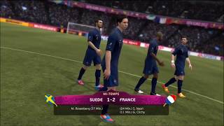 Suède  France FIFA 12  EURO 2012 3ème Journée  Groupe D  CPU Vs CPU [upl. by Carlene]