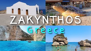 ZAKYNTHOS Island Greece in 3 Days  Travel Guide Navagio Blue Caves Laganas Tsilivi and Beaches [upl. by Drolet]