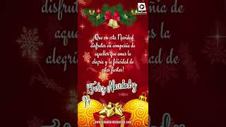 Feliz Navidad Mensaje de Navidad para Familia y Amigos Felicitaciones de navidad [upl. by Nnail]