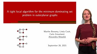 A tight local algorithm for the minimum dominating set problem in outerplanar graphs [upl. by Anavlis]