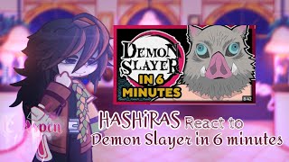 ¦¦ Hashiras react to Demon Slayer in 6 minutes  GL2 Test  jazaspen4 ¦¦ [upl. by Nilesoy]