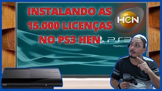 Como Instalar as 15000 licenças no PLAYSTATION 3 [upl. by Llerrej225]