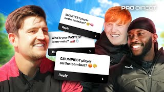 BIGGEST WIND UP MERCHANT 🤫 MAN UNITEDS HARRY MAGUIRE ON TEAMMATES ft ANGRY GINGE amp HARRY PINERO 👀 [upl. by Aleetha]