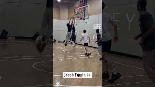 Jacob Toppin has crazy bounce 👀 the Knicks got a good one [upl. by Ithaman]