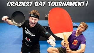 TableTennisDaily X Pongfinity  CRAZY BAT TOURNAMENT [upl. by Nihsfa168]