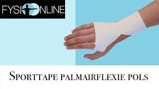 Sporttape wrist palmairflexion [upl. by Dolph]