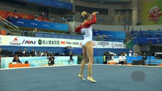 PIHANKULESZA Marta POL – 2014 Artistic Worlds Nanning CHN – Qualifications Floor [upl. by Herald]