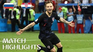 Russia v Croatia  2018 FIFA World Cup  Match Highlights [upl. by Salocin]