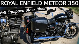 Touring Royal Enfield Meteor w Bags  Cops  Wahoo [upl. by Assirolc]