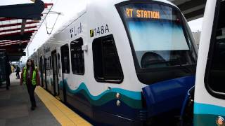 Sound Transit LINK Light Rail  SeattleTacoma International Airport Bound Train  Stadium Station [upl. by Infeld514]