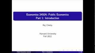 Topic 1 Introduction  Economics 2450A Public Economics [upl. by Derian]