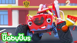 Bagunceiro ou Super Carro de Bombeiro 🚒 Carro Desenho  Músicas Infantis 🐼 por BabyBus [upl. by Redd]