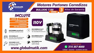 🤎 MOTORES PARA PORTONES CORREDIZOS Accessmatic Bulldog 1100 🔴PORTONES CORREDIZOS ELECTRICOS 2023 ✅ [upl. by Kciredohr]