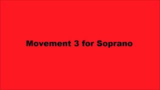 Gloria  Soprano 3rd Movement [upl. by Sydelle119]