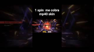 1 spin cobra mp40 new evo gun skin free fire short video [upl. by Eanrahc]