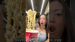 creamy shin ramen hack at the korean convenience store shorts [upl. by Shiroma]