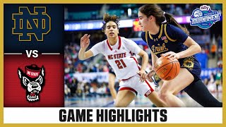 Notre Dame vs NC State Game Highlights  2024 Ally ACC Womens Basketball Tournament [upl. by Jacinthe]