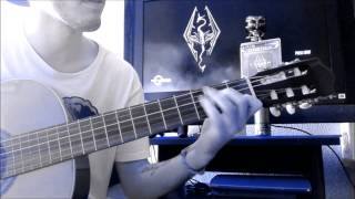 The Bannered Mare  Skyrim CLASSIC GUITAR COVER [upl. by Damales]