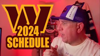 Washington Commanders 2024 schedule [upl. by Egon]