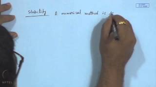 Mod06 Lec06 Error  Stability  Convergence of Single Step Methods [upl. by Grefer]