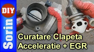 Curatare Clapeta Acceleratie  EGR  16 16V AZD amp BCB [upl. by Yodlem348]