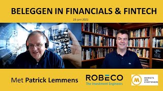 Beleggen in Financials amp Fintech met Patrick Lemmens van Robeco [upl. by Eleumas459]