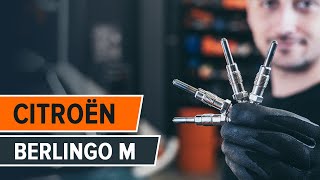 How to change glow plugs on CITROËN BERLINGO M TUTORIAL AUTODOC [upl. by Susannah]