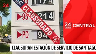 Clausuran servicentro por vender bencina adulterada  24 Horas TVN Chile [upl. by Haldan]