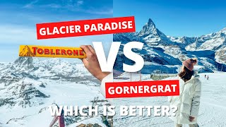 ZERMATT Gornergrat VS Matterhorn Glacier ParadiseWHICH IS BETTER [upl. by Mercier658]