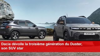 Dacia dévoile la troisième génération du Duster son SUV star [upl. by Asined2]