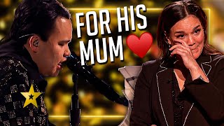 He Performs a HEARTWARMING Tribute to his Mum on Americas Got Talent 😢 [upl. by Akin]