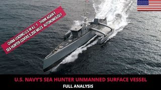 US NAVY’S SEA HUNTER UNMANNED SURFACE VESSEL  FULL ANALYSIS [upl. by Jewett536]