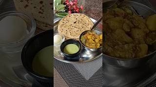 Panner Paratha recipeIndian vegetarian lunch and dinner thaliswad gahr ka shortsyt shortsfood [upl. by Licna615]