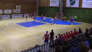 Handball goalkeeper scores goal with foot [upl. by Stahl15]