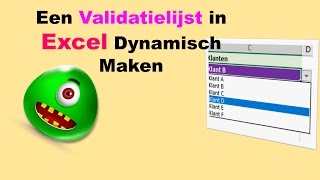 Een Validatielijst in Excel Dynamisch Maken [upl. by Martine437]