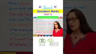 Using Speech Marks  Punctuating Direct Speech  EasyTeaching english writing punctuation speech [upl. by Stevy]