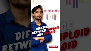 What is the difference between haploid and diploid in biology k2institute shorts  Fanesh sir [upl. by Pyne223]