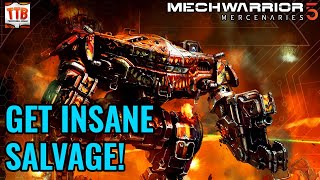 MASSIVE SALVAGE AC20 HEADHUNTING  Mechwarrior 5 Mercenaries  MW5 [upl. by Roid295]