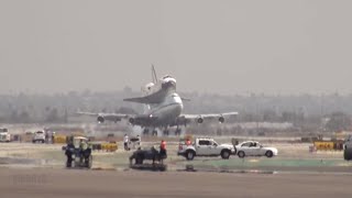 Space Shuttle Endeavour Landing LAX [upl. by Analihp]