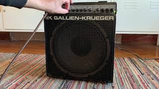 Gallien Krueger MB150s 112 bass amp demo [upl. by Allimac]